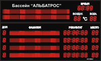 Табло для бассейна №9 ТТабло для бассейна №9