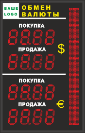 Табло курсов валют №6